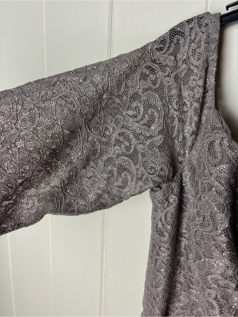 OLEG CASSINI Off-the-Shoulder Three-Quarter Sleeve Lace Sheath NWT - Picture 11 of 16